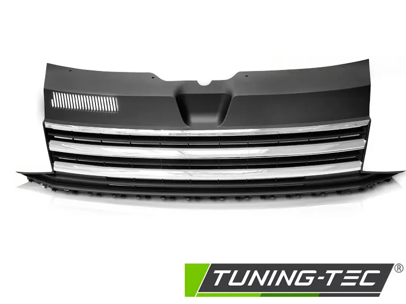 Front Grille VW T6 15-19 Black Chrome – náhľad 2