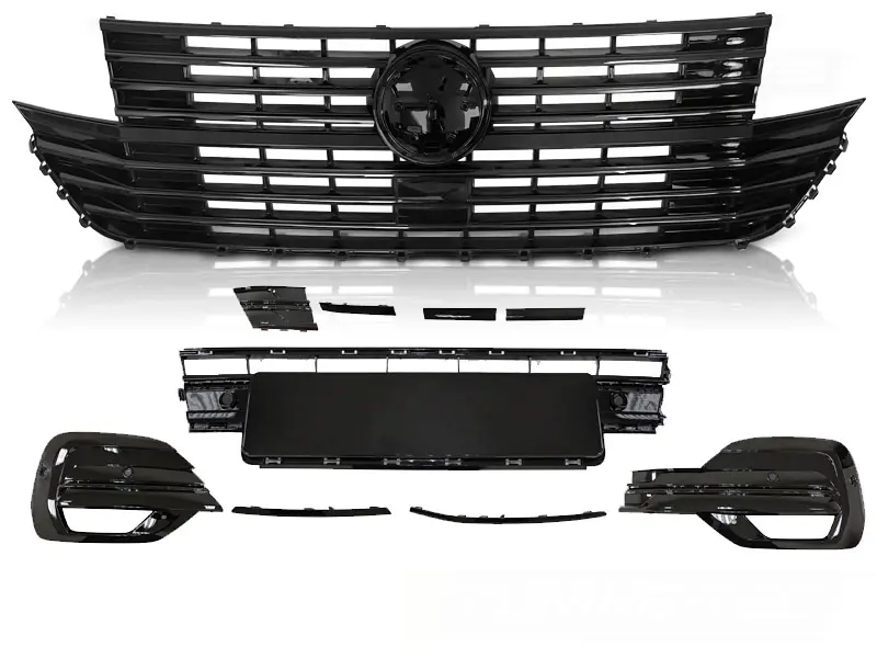 Front Grille VW T6.1 W Logo Base Glossy Black