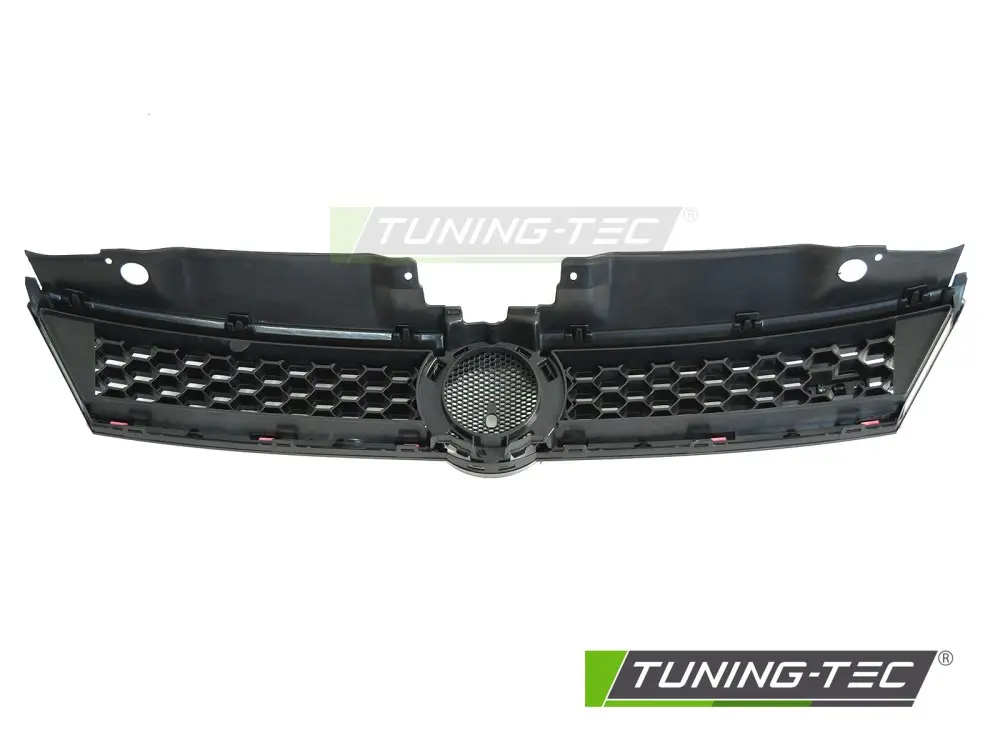 Front Grille VW Jetta 11-14 Red Glossy Black – náhľad 4