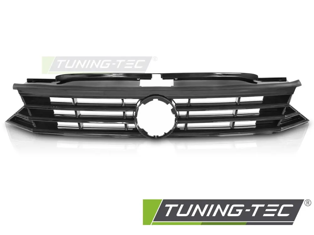 Front Grille VW Passat B8 14-19 Black – náhľad 2