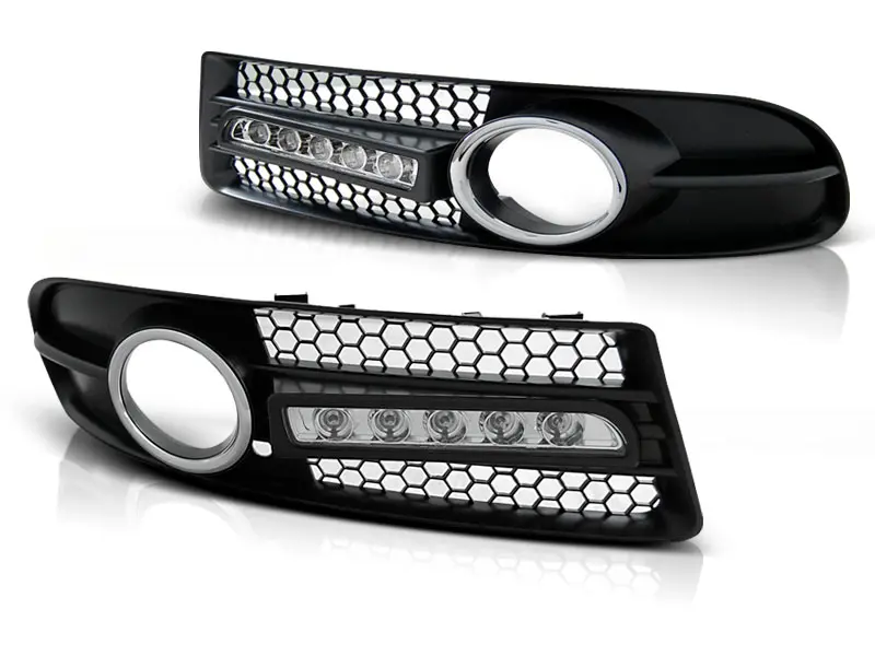 Fog Light Surrounds with Daytime Running Lights Audi A4 B7 04-08