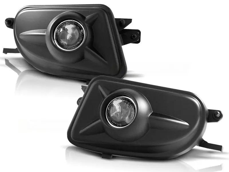 Fog Lights with Lens Mercedes E W210 / CLK W208 / SLK R170 Black