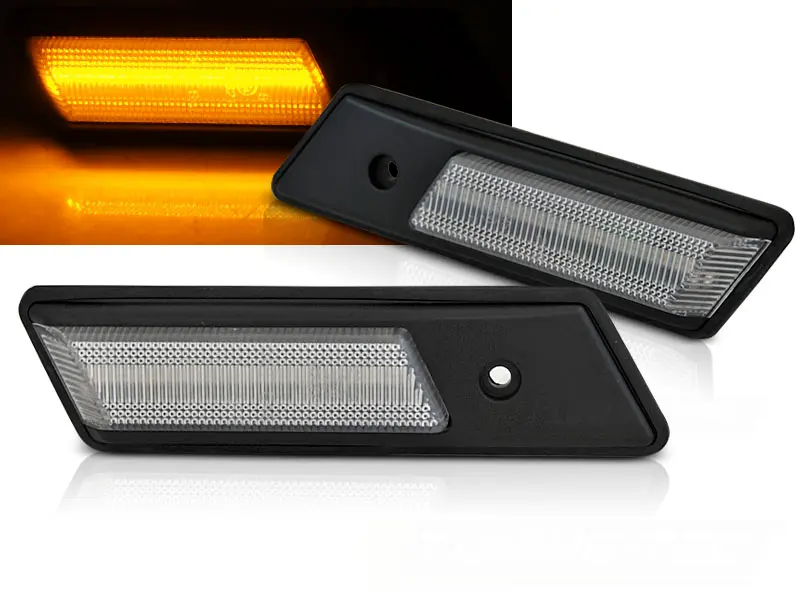 Bočné smerovky BMW E34 E32 E36 Dynamic Chrome