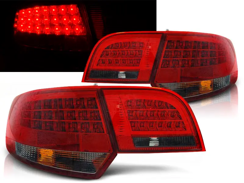 Tail Lights Audi A3 8P 04-08 Sportback Red Smoke