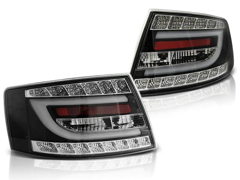 Tail lights Audi A6 C6 04-08 7-PIN LED Black