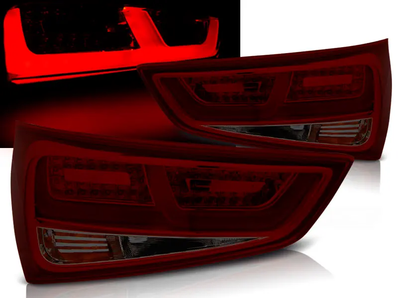 Tail lights Audi A1 10-14 Red-LED Smoke
