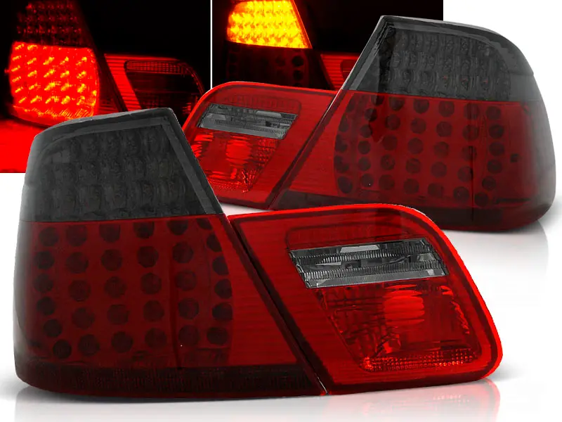 Tail Lights BMW E46 Coupe 99-03 LED Red Smoke
