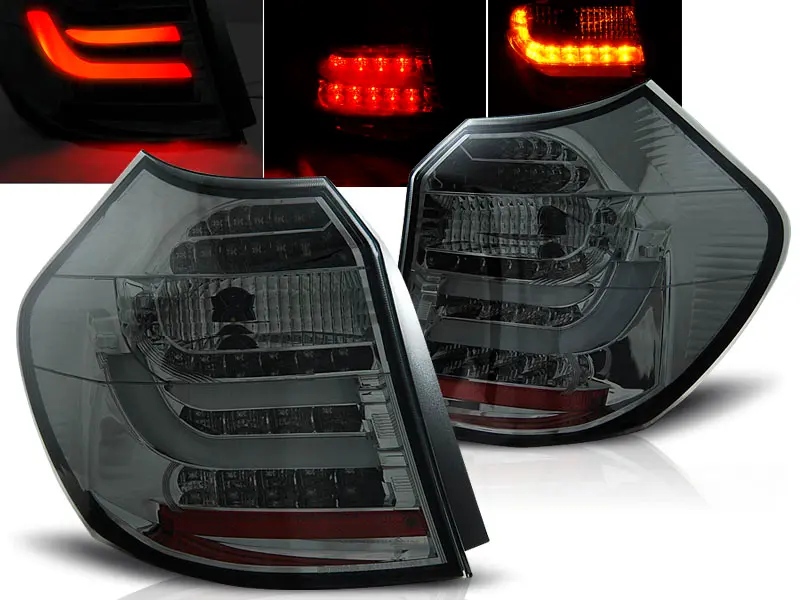 Tail Lights BMW E81/E87 04-07 LED BAR Smoke
