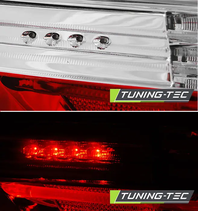 Tail lights BMW E60 03-07 LED Red White – náhľad 4