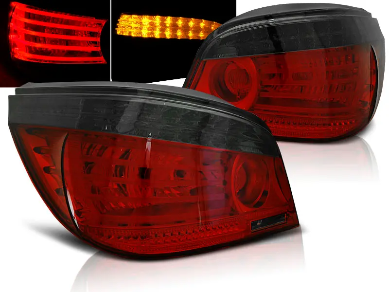 Tail lights BMW E60 03-07 LED Red Smoke - A1