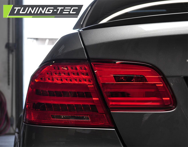 Tail Lights BMW E92 06-10 LED BAR Red Smoke – náhľad 2