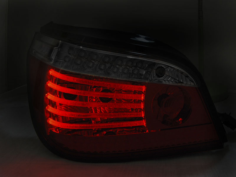 Tail lights BMW E60 07-09 LCI LED Dynamic Red White – náhľad 2