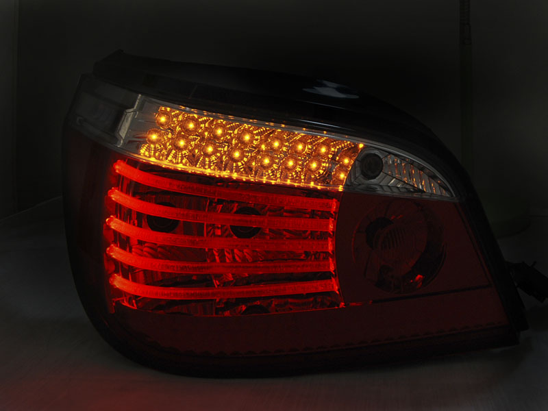 Tail lights BMW E60 07-09 LCI LED Dynamic Red Smoke – náhľad 3