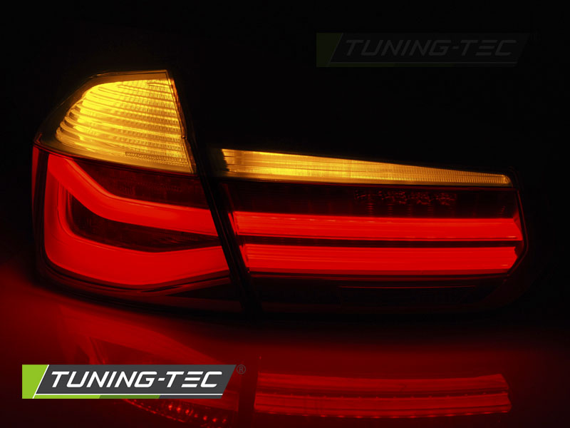 Tail lights BMW F30 11-15 LED BAR Red Smoke – náhľad 3