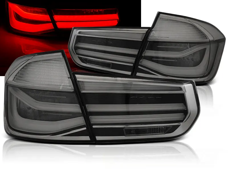Tail lights BMW F30 11-15 LED BAR Smoke