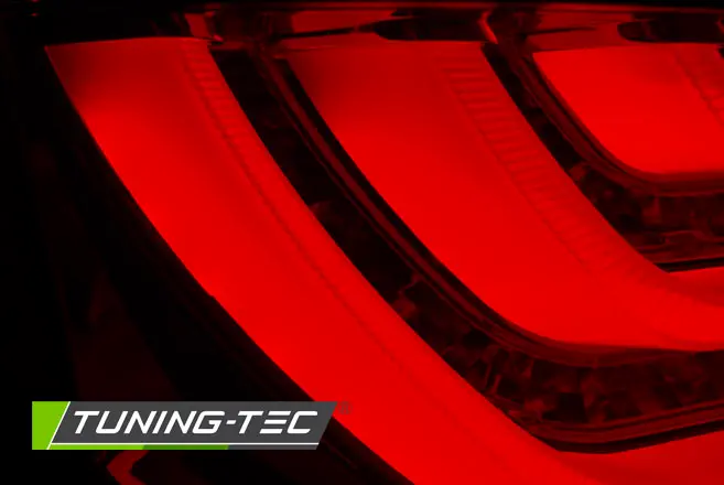 Tail lights BMW E60 07-09 LCI LED BAR Red Smoke – náhľad 3