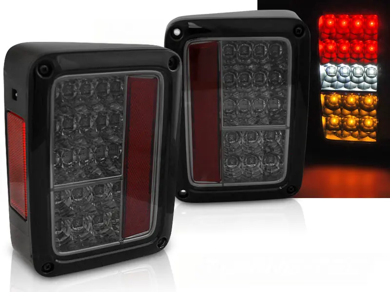 Tail lights Jeep Wrangler JK 07-18 LED Smoke