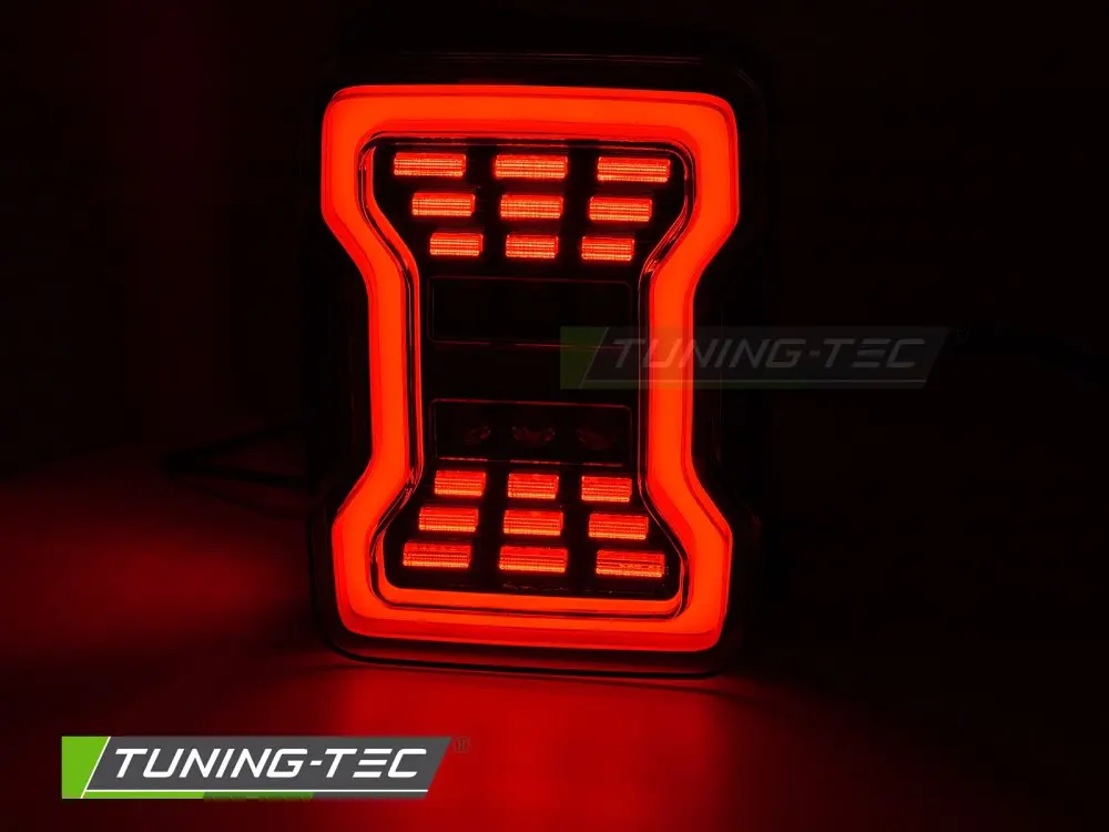 Tail lights Jeep Wrangler JK 07-18 LED Black – náhľad 3