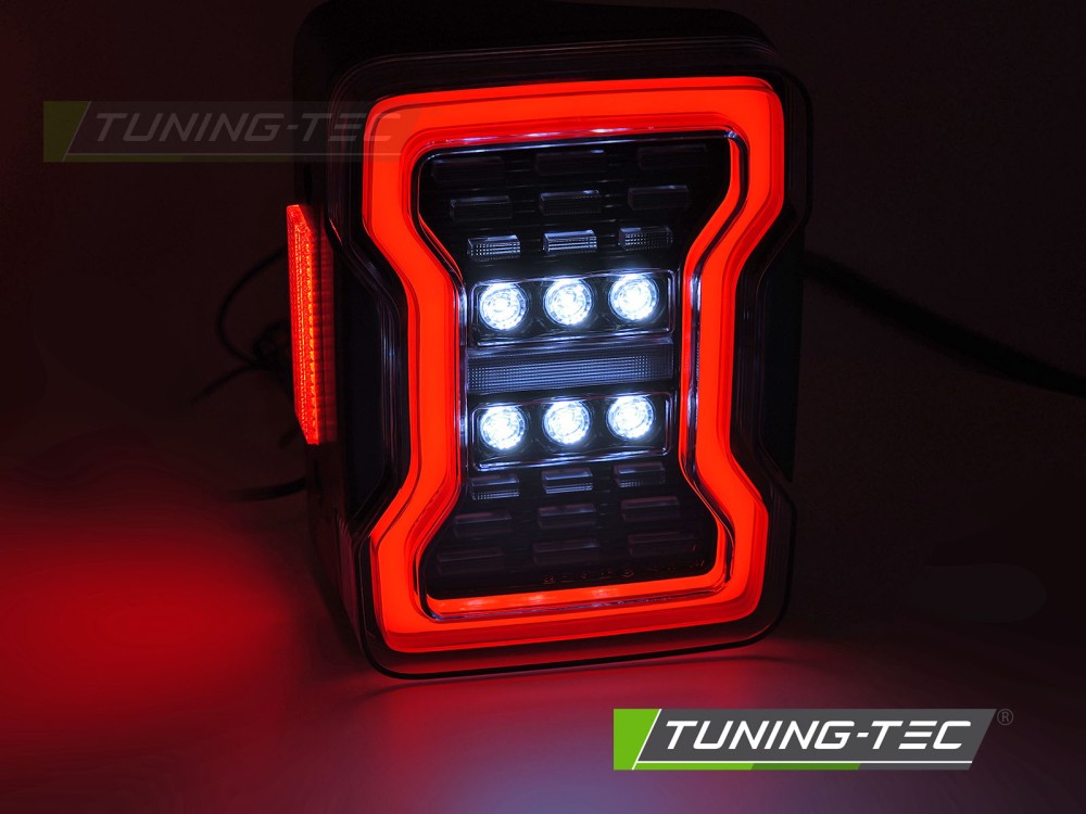 Tail lights Jeep Wrangler JK 07-18 LED Black – náhľad 5