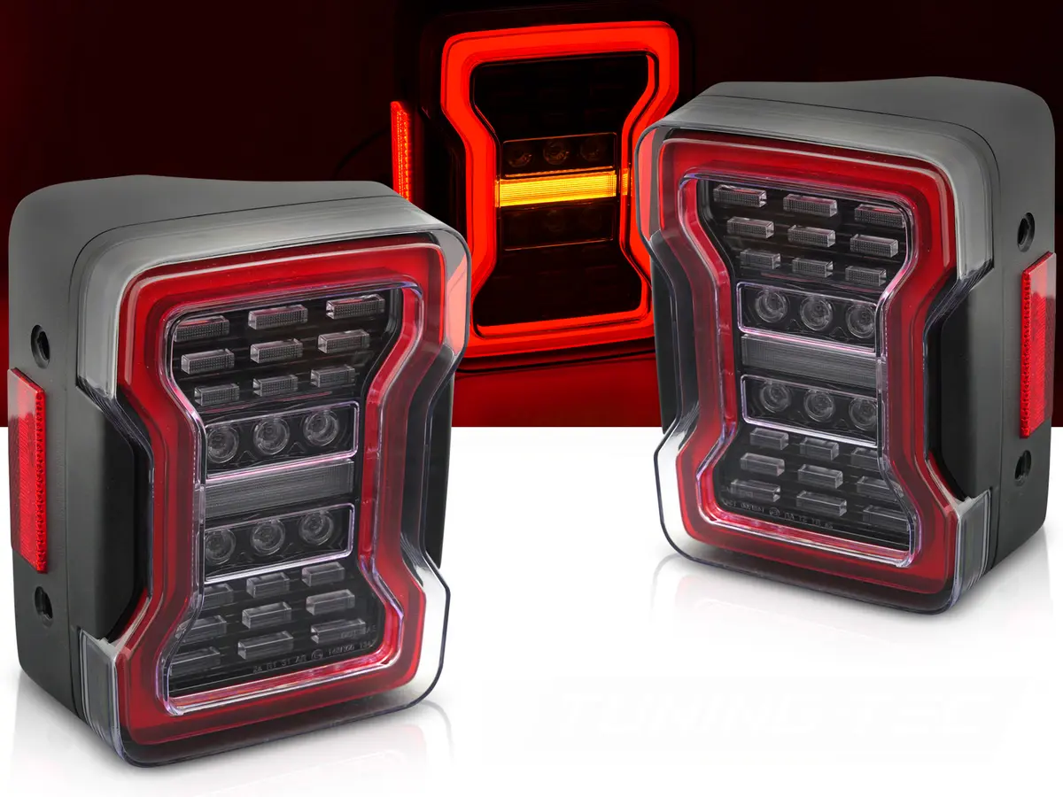 Tail lights Jeep Wrangler JK 07-18 LED Black