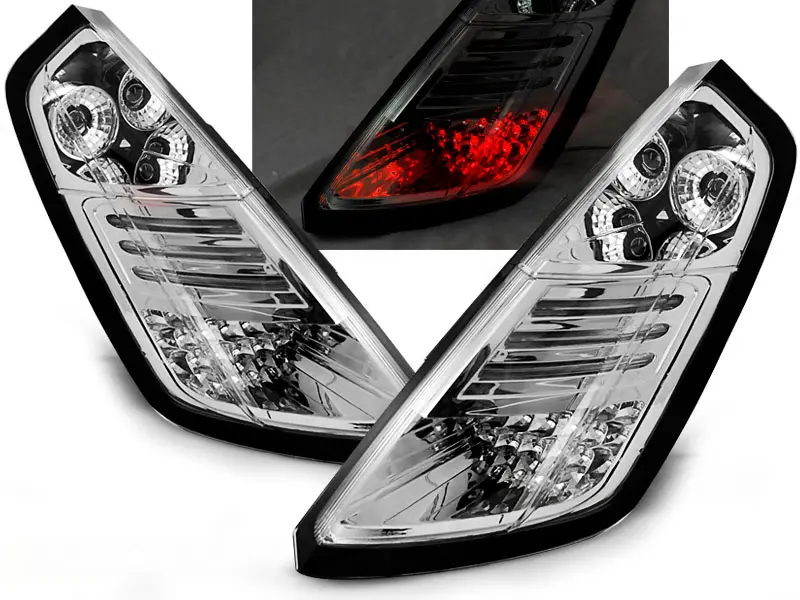 Tail lights Fiat Grande Punto 05-09 LED Chrome