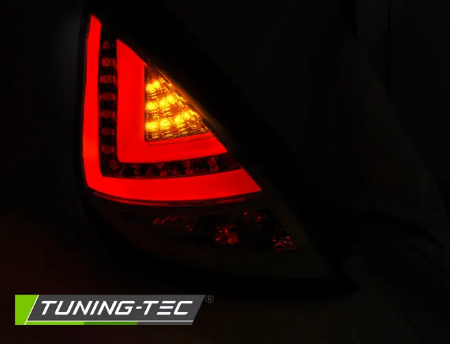 Tail lights Ford Fiesta MK7 08-12 HB LED BAR Chrome – náhľad 2