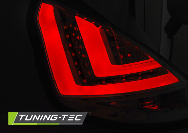 Tail lights Ford Fiesta MK7 12-16 HB LED BAR Chrome – náhľad 3