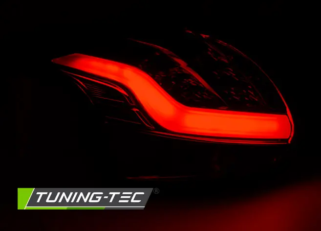 Tail lights Ford Focus MK3 11-14 HB LED BAR Red Smoke – náhľad 2