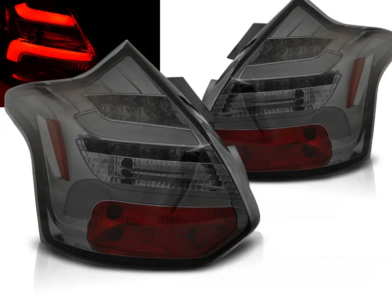 Tail lights Ford Focus MK3 11-14 HB LED BAR Dynamic Smoke
