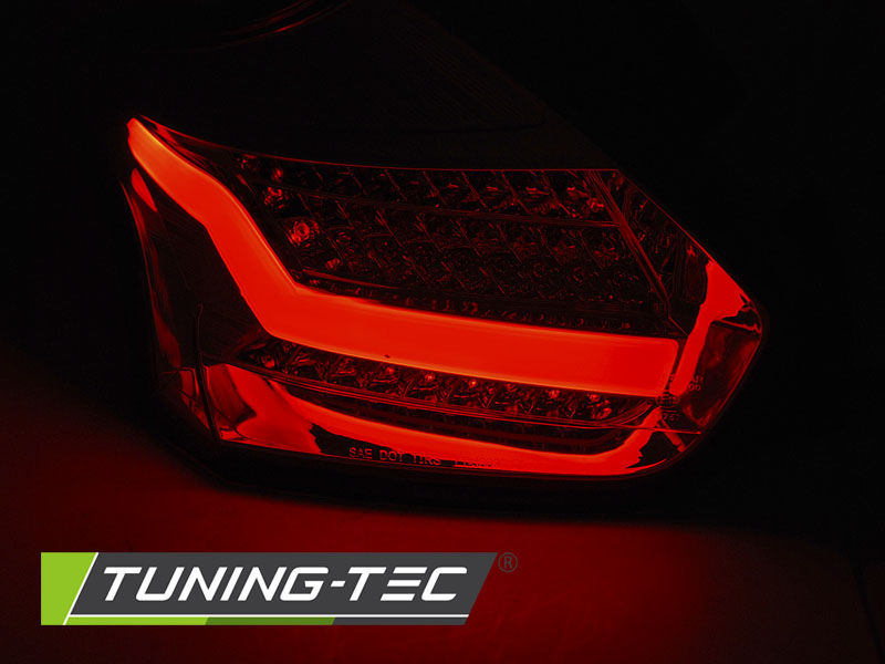 Tail lights Ford Focus MK3 15-18 HB LED BAR Dynamic Red White – náhľad 2