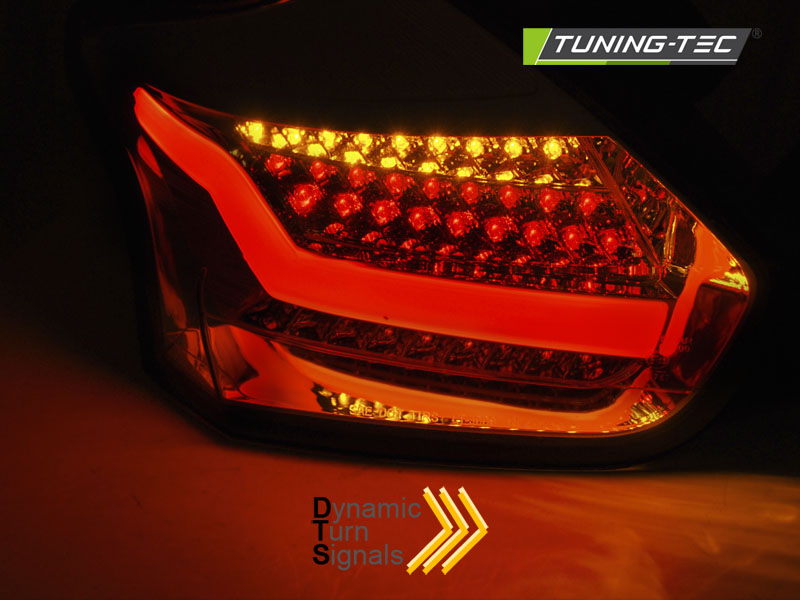 Tail lights Ford Focus MK3 15-18 HB LED BAR Dynamic Red White – náhľad 3