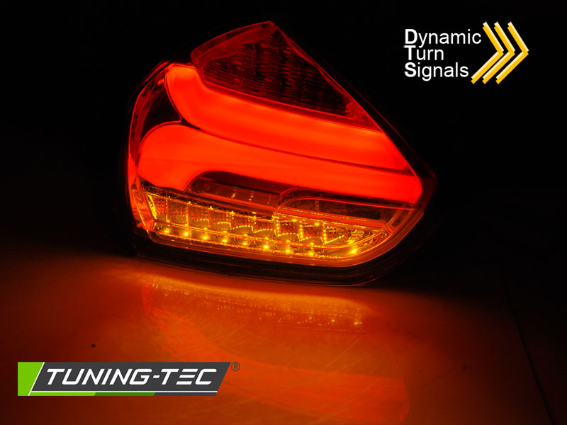 Zadné svetlá Ford Focus MK3 15-18 HB Red Dynamic Black – náhľad 3