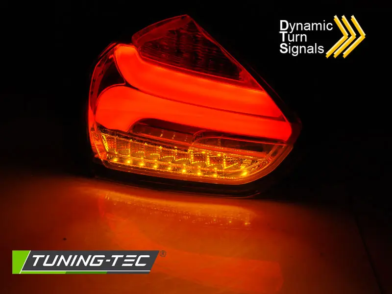 Zadné svetlá Ford Focus MK3 15-18 HB Red Dynamic Smoke – náhľad 3