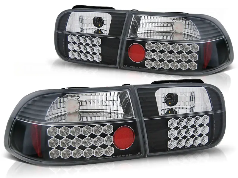 Tail lights Honda Civic 91-95 3D LED Black
