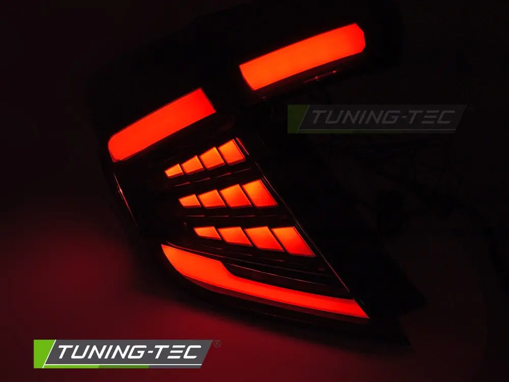 Tail lights Honda Civic 10 16-21 LED Black Smoke – náhľad 3