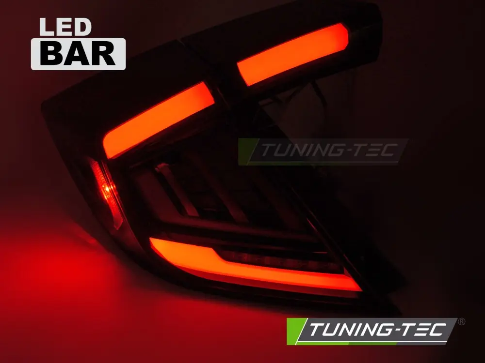 Tail lights Honda Civic 10 16-21 LED Black – náhľad 2