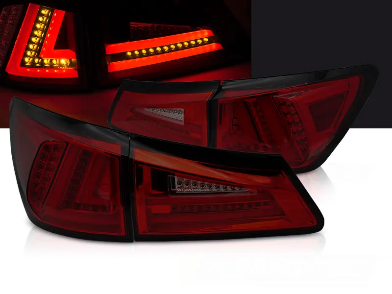 Tail Lights Lexus IS II 06-13 LED Red Smoke