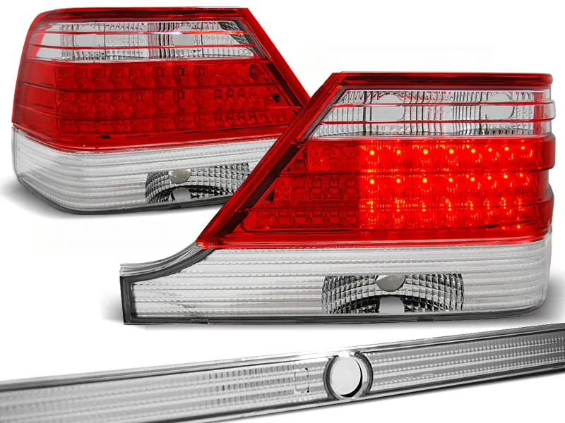Tail lights Mercedes W140 95-98 LED Red White