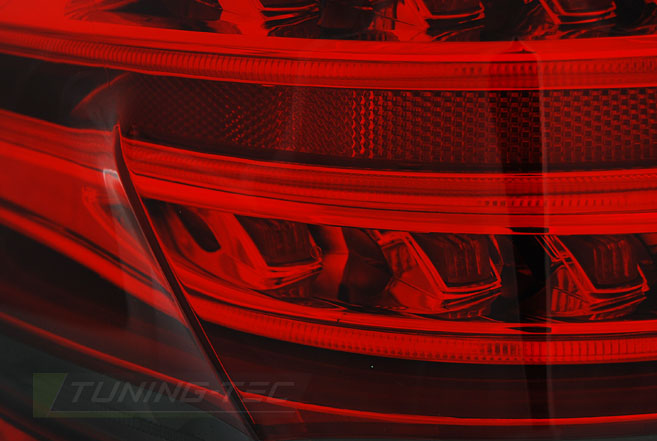 Tail lights Mercedes E W212 09-13 Dynamic Red White – náhľad 2