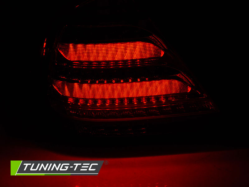 Tail lights Mercedes W203 Sedan 04-07 LED BAR Red White – náhľad 2