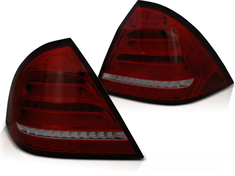 Tail lights Mercedes W203 Sedan 04-07 LED BAR Red Smoke