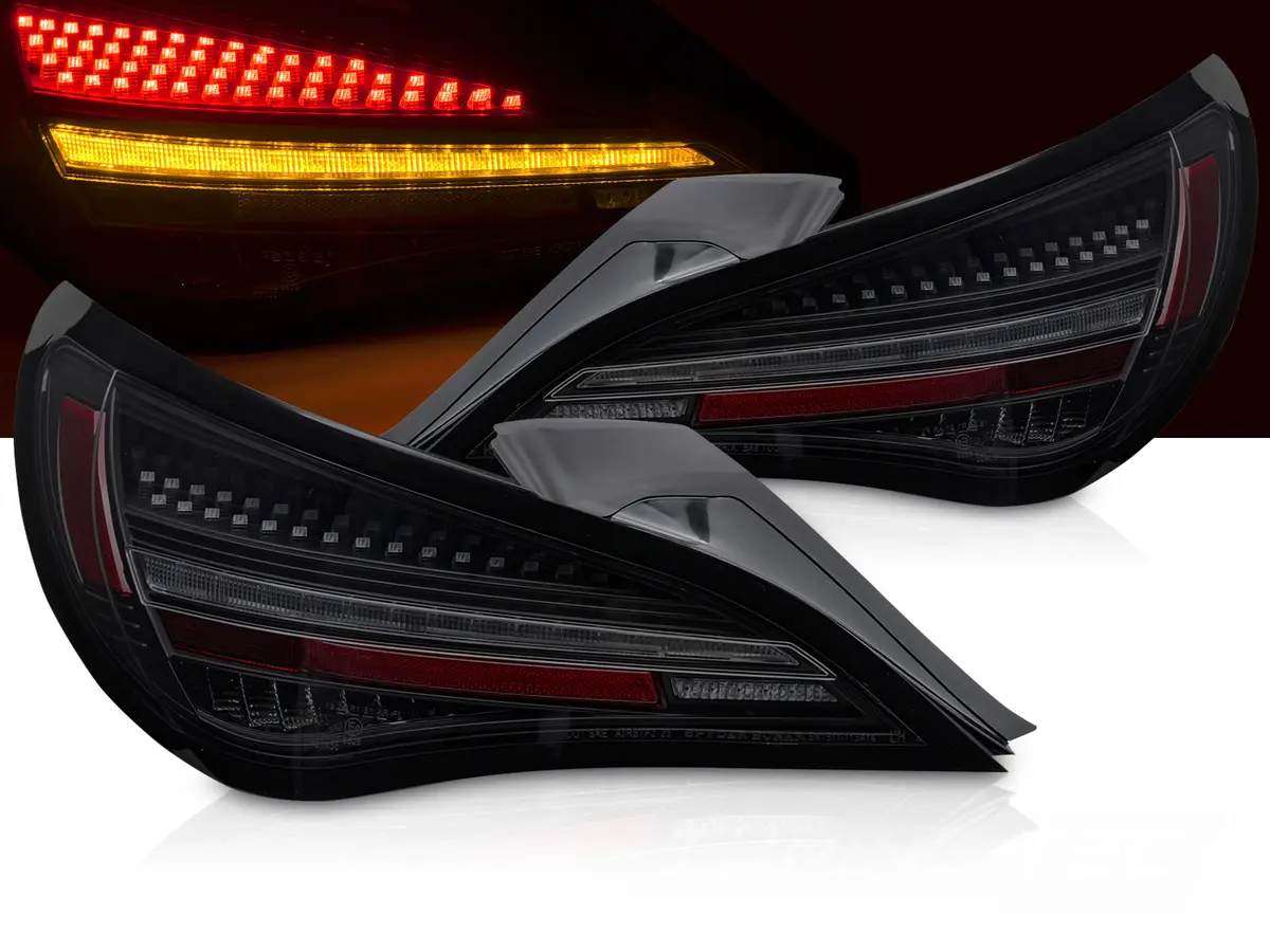 Tail lights Mercedes CLA C117 13-16 OE Bulb LED Black Smoke