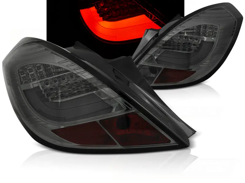 Tail lights Opel Corsa D 06-14 LED BAR 3D Smoke
