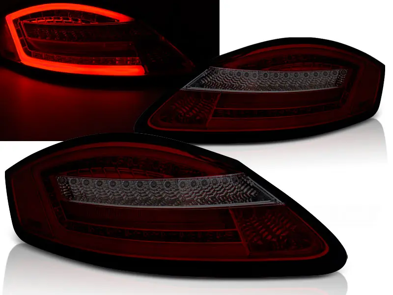 Tail lights Porsche Boxster 987 Cayman 05-08 Red Smoke