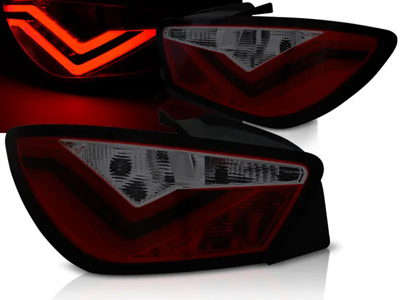 Tail lights Seat Ibiza 6J 08-12 LED BAR 3D Red Smoke