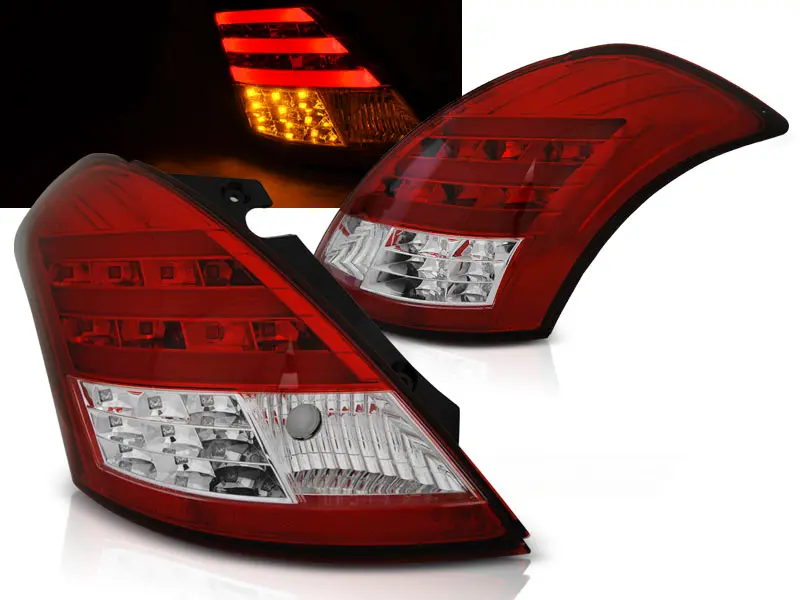 Tail lights Suzuki Swift 5 10- LED BAR Red White