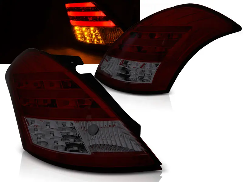 Tail lights Suzuki Swift 5 10- LED BAR Red Smoke