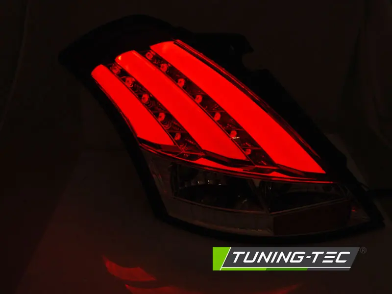 Tail lights Suzuki Swift 5 10-17 LED BAR Red White – náhľad 2