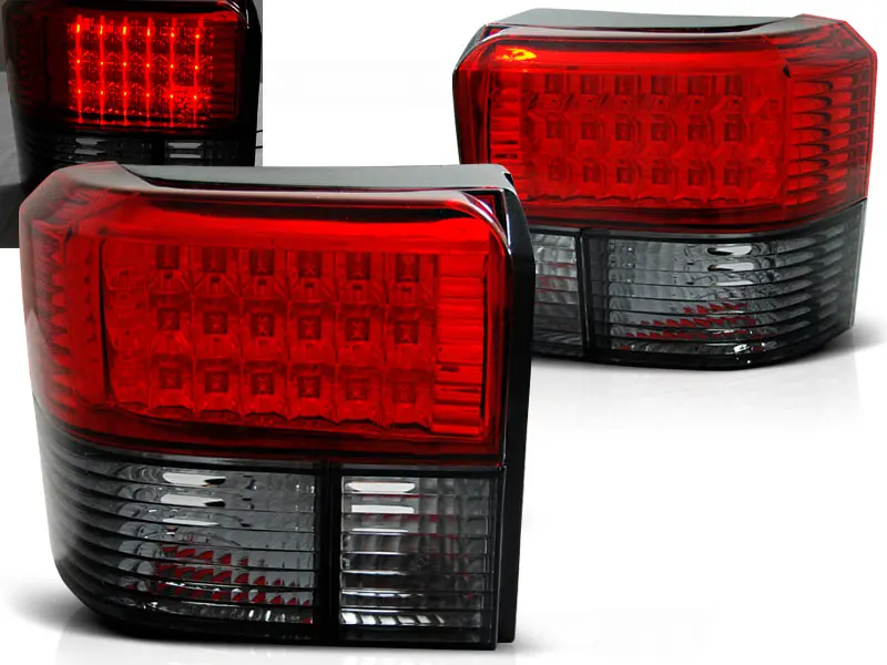 Tail Lights VW T4 90-03 LED Red Smoke