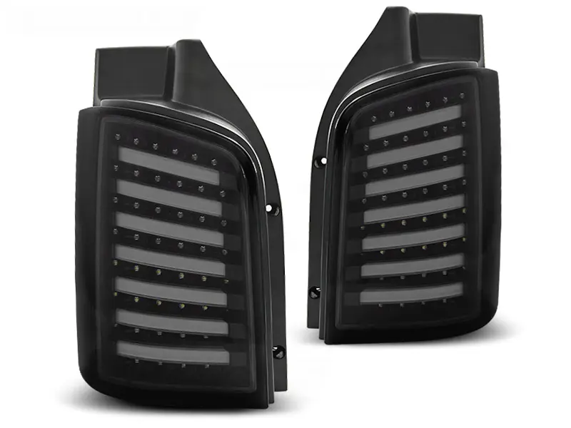 Tail lights VW T5 03-15 LED Black Smoke (tailgate)